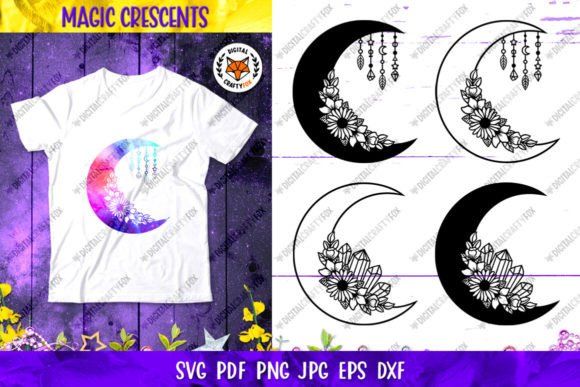 Crescent Moon Graphics & Illustrations Review
