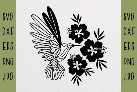 Hummingbird & Flowers Graphics: Crafting Review