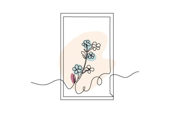 Little Blue Flowers: Graphics & Illustrations