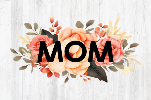 Mom Boho Flowers: Watercolor Graphics & Illustrations
