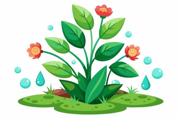Plant with Flowers Graphics & Illustrations Review