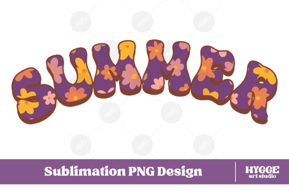 Retro Summer Flowers: Graphics & Illustrations