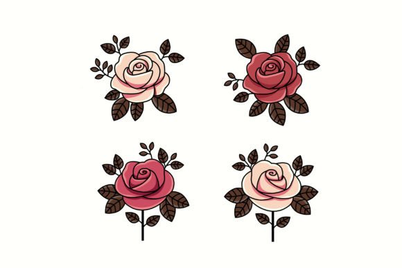 Roses Flower Collection: Graphics & Illustrations