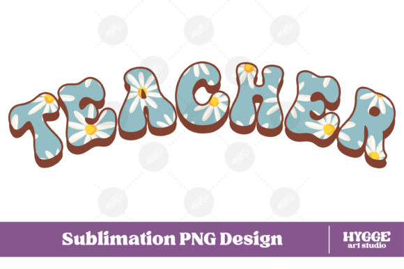 Teacher Png Flowers School Kids Daisy: Graphics & Illustrations