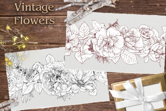 Vintage Flowers Seamless Borders Print: A Designer's Review