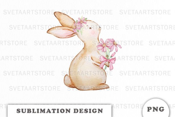 Watercolor Bunny Graphics: Easter Illustrations Review